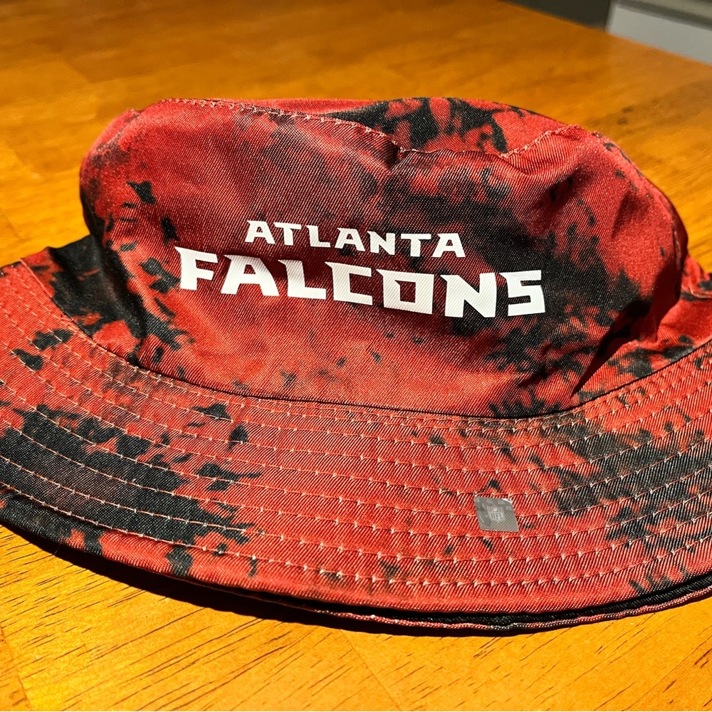 Atlanta Falcons Red and Black Bucket Hat